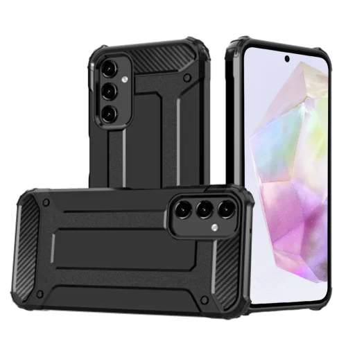  Techsuit - Hibrid Páncél - Samsung Galaxy A35 5G - Fekete tok - 1