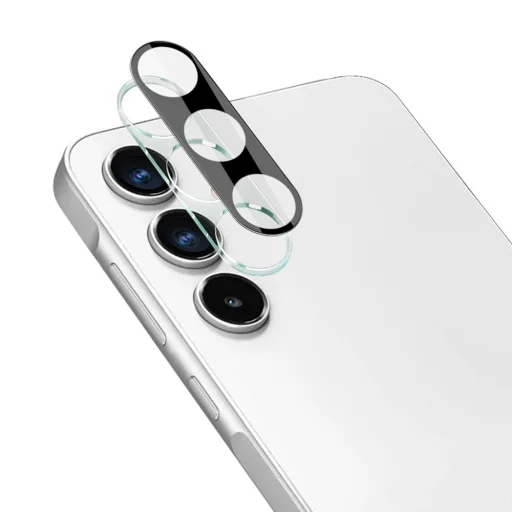  Techsuit - Teljes Kameraüveg - Samsung Galaxy A35 5G - Fekete üvegfólia - 2