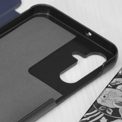  Techsuit - eFold Sorozat - Samsung Galaxy A15 4G / A15 5G - Sötétkék tok - 3
