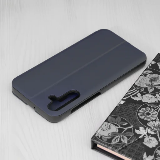  Techsuit - eFold Sorozat - Samsung Galaxy A15 4G / A15 5G - Sötétkék tok - 2