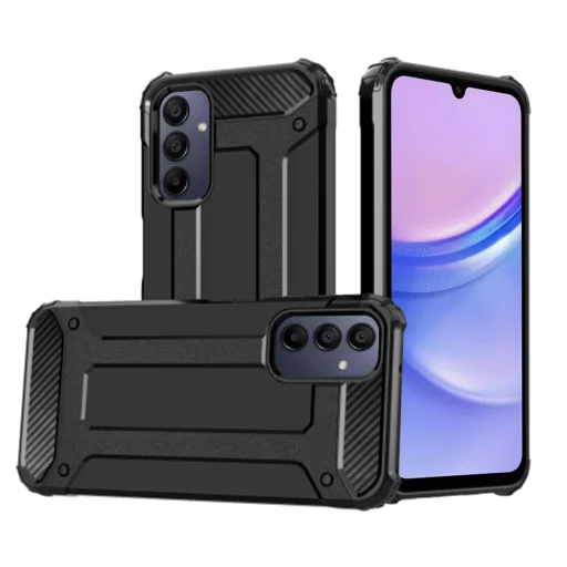  Techsuit - Hibrid Páncél - Samsung Galaxy A15 4G / A15 5G - Fekete tok - 1
