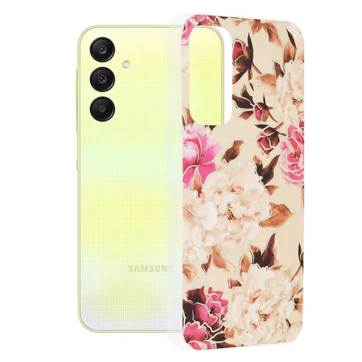  Techsuit - Márvány Sorozat - Samsung Galaxy A25 5G - Mary Berry Nude tok - 1