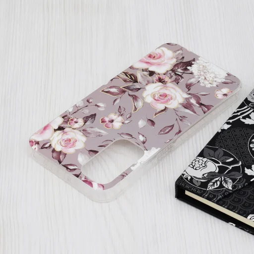  Techsuit - Marble Series - Samsung Galaxy A25 5G - Ruth Szürke Virágzása tok - 4