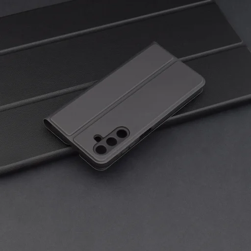  Techsuit - Magskin Könyv - Samsung Galaxy A15 4G / A15 5G - Fekete tok - 4