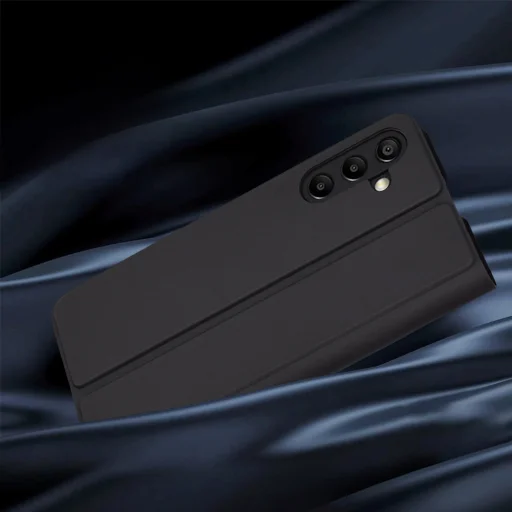  Techsuit - Magskin Könyv - Samsung Galaxy A15 4G / A15 5G - Fekete tok - 5