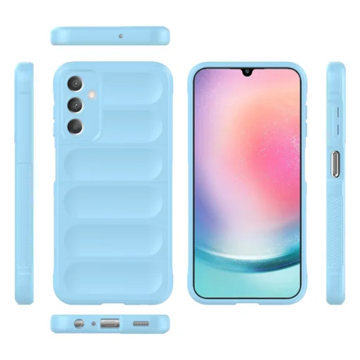  Techsuit - Magic Shield - Samsung Galaxy A25 5G - Kék tok - 2