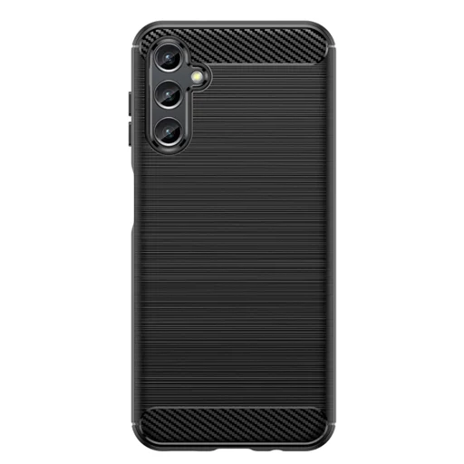  Techsuit - Szén Szilikon - Samsung Galaxy A14 4G / A14 5G - Fekete tok - 2