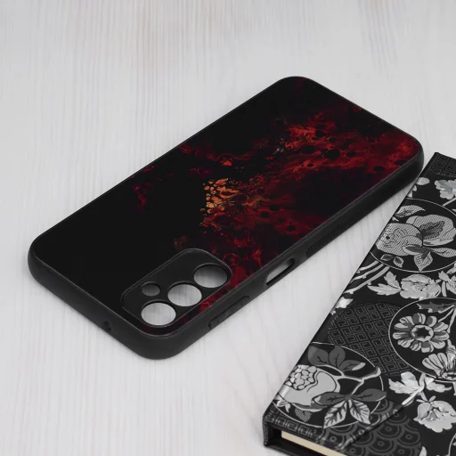  Techsuit - Glaze Sorozat - Samsung Galaxy A14 4G / A14 5G - Vörös Nebula tok - 3