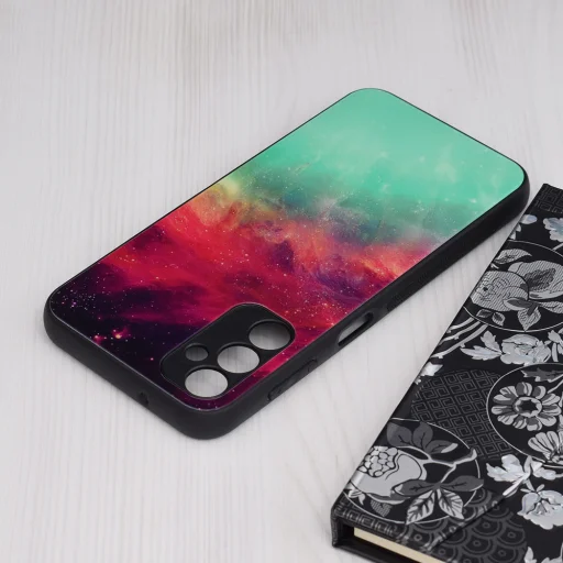  Techsuit - Glaze Sorozat - Samsung Galaxy A14 4G / A14 5G - Tüzes Óceán tok - 3