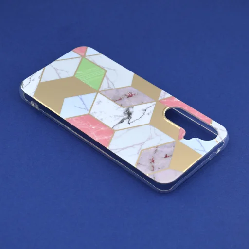  Techsuit - Marble Sorozat - Samsung Galaxy A54 - Lila Hex tok - 3