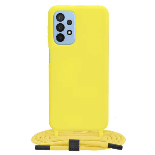  Techsuit - Keresztpántos nyakbaakasztó - Samsung Galaxy A23 4G / A23 5G - Sárga tok - 1