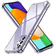  Techsuit - Ütésálló Átlátszó Szilikon - Samsung Galaxy A52 4G / A52 5G / A52s 5G - Átlátszó tok