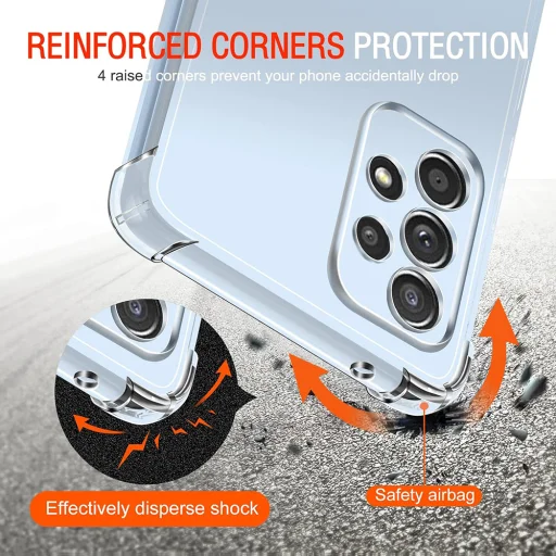  Techsuit - Ütésálló Átlátszó Szilikon Tok - Samsung Galaxy A53 5G - Átlátszó tok - 5