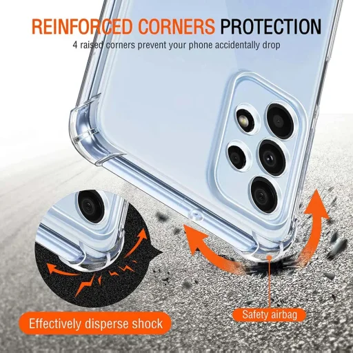  Techsuit - Ütésálló Átlátszó Szilikon - Samsung Galaxy A23 4G / A23 5G - Átlátszó tok - 2