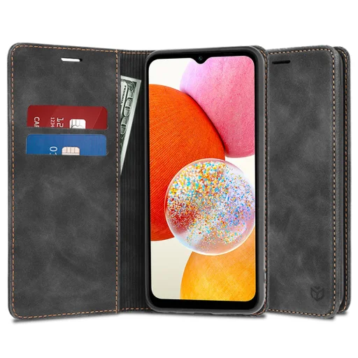  Techsuit - Kényelmes védőtok - Samsung Galaxy A14 4G / A14 5G - Fekete tok - 1