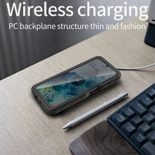 ShellBox - Vízálló IP68 tok - Samsung Galaxy A14 4G / A14 5G - Fekete - 5