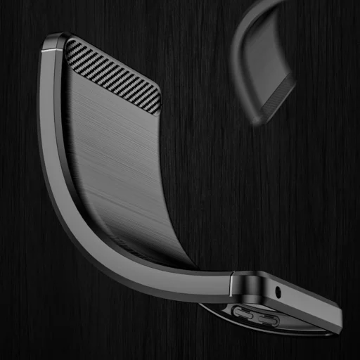  Techsuit - Karbon Szilikon - Samsung Galaxy A13 4G - Fekete tok - 7