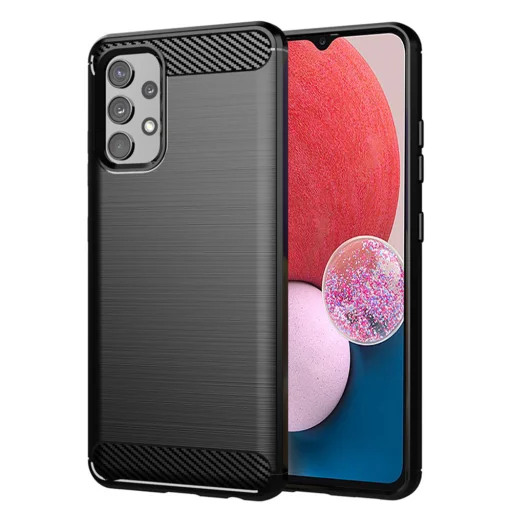  Techsuit - Karbon Szilikon - Samsung Galaxy A13 4G - Fekete tok - 1