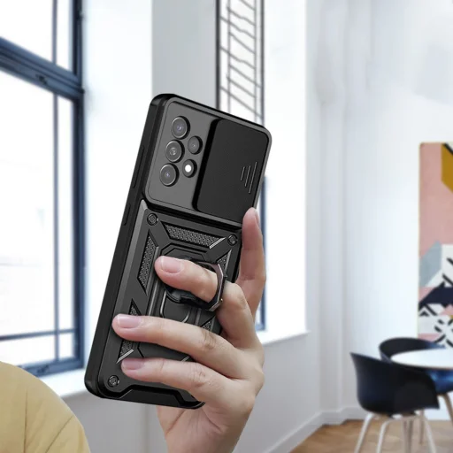  Techsuit - CamShield sorozat - Samsung Galaxy A13 4G - Fekete tok - 5