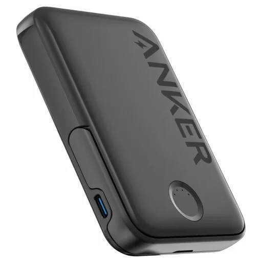  Anker - Vezeték nélküli Power Bank 322 (A1618G11) - MagSafe, iPhone-hoz, 5000mAh, 7,5W - Fekete - 2