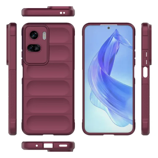  Techsuit - Varázspajzs - Honor 90 Lite - Bordeaux tok - 2