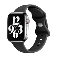  Techsuit - Óraszíj (W031) - Apple Watch 1/2/3/4/5/6/7/8/9/10/SE/SE 2 (38/40/41/42mm) - Fekete