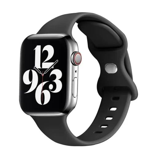  Techsuit - Óraszíj (W031) - Apple Watch 1/2/3/4/5/6/7/8/9/10/SE/SE 2 (38/40/41/42mm) - Fekete - 1