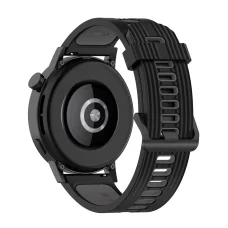  Techsuit - Óraszíj 20mm (W002) - Samsung Galaxy Watch 4/5/Active 2, Huawei Watch GT 3 (42mm)/GT 3 Pro (43mm) - Fekete