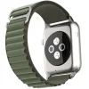  Techsuit - Óraszíj (W037) - Apple Watch 1/2/3/4/5/6/7/8/9/10/SE/SE 2 (38/40/41/42mm) - Katonai zöld thumbnail