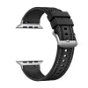  Techsuit - Óraszíj 32mm (W051) - Apple Watch 1/2/3/4/5/6/7/8/9/10/SE/SE 2 (38/40/41/42mm) - Fekete thumbnail