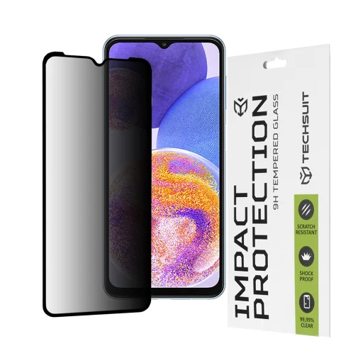  Techsuit - 111D Teljesen Ragasztott Adatvédelmi Üvegfólia - Samsung Galaxy A23 4G / A23 5G / M23 / F23 / M33 / A13 4G / M13 / F13 - Fekete üvegfólia - 1