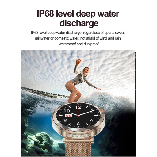 Blavec Smartwatch W19 Liana HD AMOLED (SWW19-RG) rose gold + 2 szíj - 10