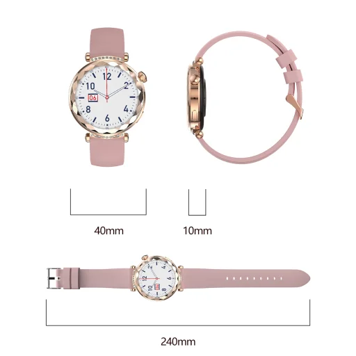 Blavec Smartwatch W19 Liana HD AMOLED (SWW19-RG) rose gold + 2 szíj - 11