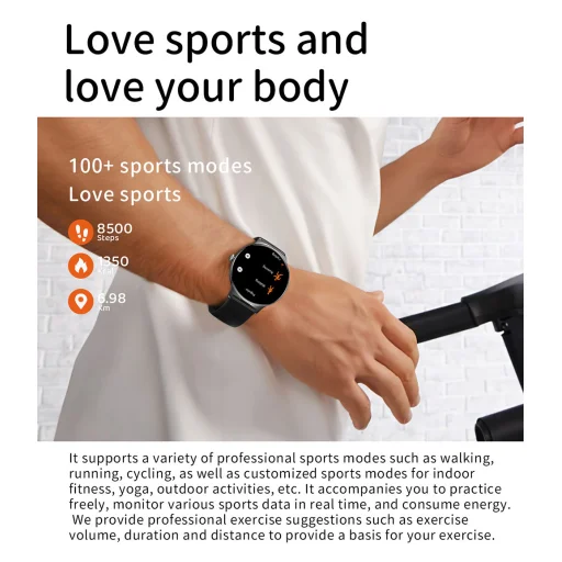 Blavec Smartwatch M01 Vesta HD AMOLED (SWM01-B) fekete - 4