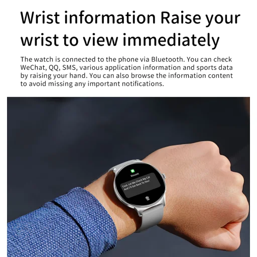 Blavec Smartwatch M01 Vesta HD AMOLED (SWM01-B) fekete - 5