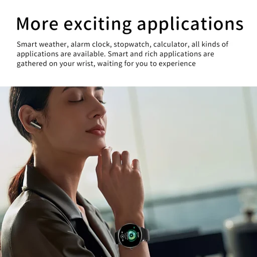 Blavec Smartwatch M01 Vesta HD AMOLED (SWM01-B) fekete - 6