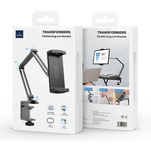 WiWU - Hordozható és Állítható Tablet Tartó Állvány ZM310 iPad Air 13" 2024/Pro 12,9" - 4