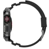  Lito - [Doboz] Fém Strapabíró Páncél Tok + Óraszíj (LS002) - Apple Watch 7 / 8 / 9 (45mm) - Szürke tok thumbnail
