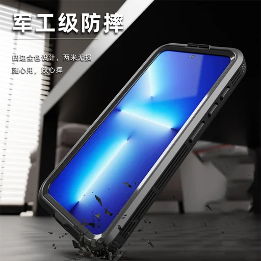 ShellBox - Vízálló IP68 tok - Samsung Galaxy S24 - Fekete - 4