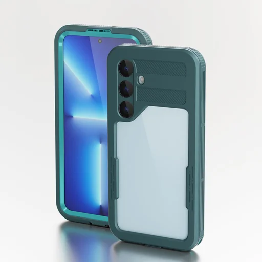 ShellBox - Vízálló IP68 tok - Samsung Galaxy S24 - Fekete - 5