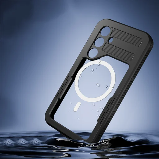 ShellBox - Vízálló IP68 tok - Samsung Galaxy S24 - Fekete - 3