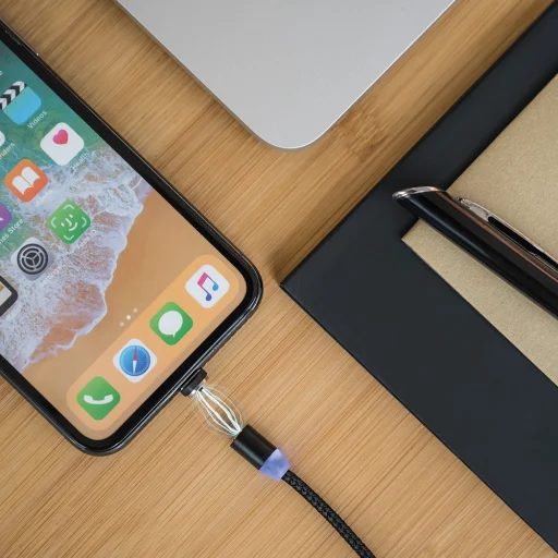 Forever Core 3 az 1-ben mágneses kábel USB - Lightning + USB-C + microUSB 1,0 m 2,5A fekete - 3