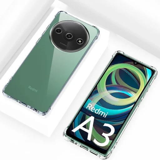  Techsuit - Ütésálló Átlátszó Szilikon - Xiaomi Redmi A3 - Átlátszó tok - 4