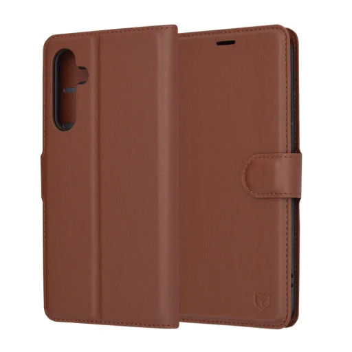  Techsuit - Bőr Folio - Samsung Galaxy A54 - Barna tok - 1