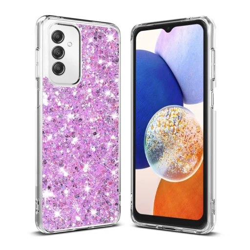  Techsuit - Csillogó Glitter - Samsung Galaxy A14 4G / A14 5G - Magenta tok - 1