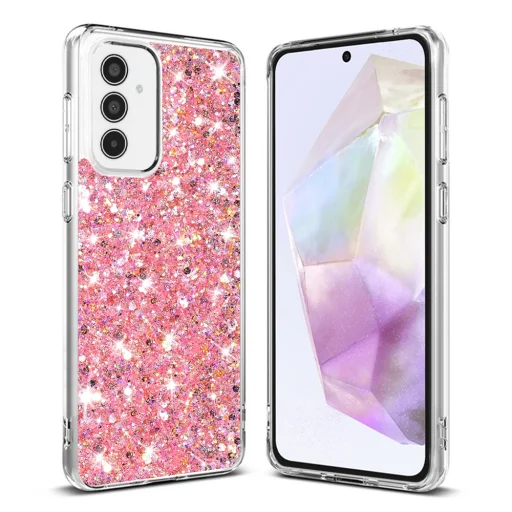 Techsuit - Csillogó Glitter - Samsung Galaxy A35 5G - Rózsaszín tok - 1
