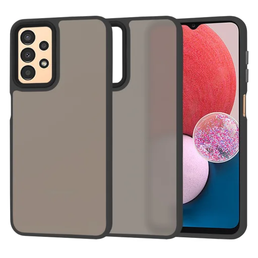  Techsuit - HaloFrost Sorozat - Samsung Galaxy A13 4G / A13 5G / A04S - Fekete tok - 1