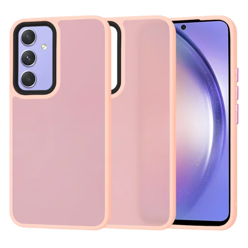  Techsuit - HaloFrost sorozat - Samsung Galaxy A54 - Rózsaszín tok - 1