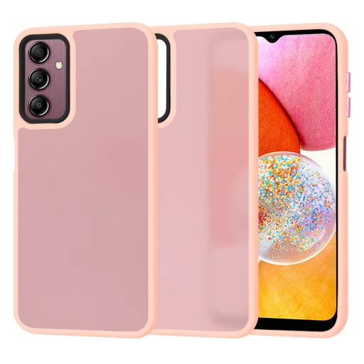  Techsuit - HaloFrost Sorozat - Samsung Galaxy A14 4G / A14 5G - Rózsaszín tok - 1