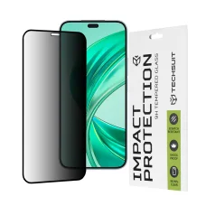  Techsuit - 111D Adatvédelmi Teljes Ragasztás - Honor X8b / X8c - Fekete üvegfólia